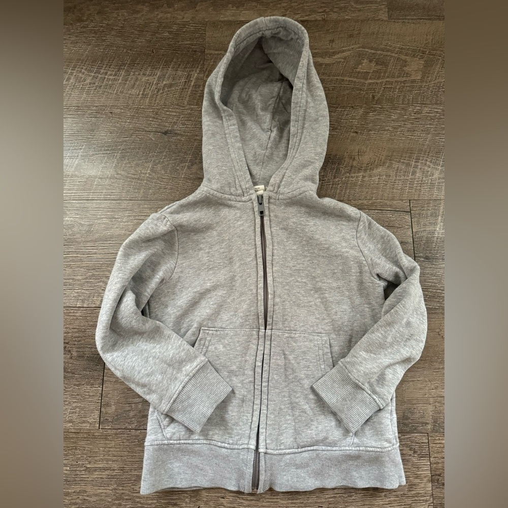 H&M 5/6 zip hoodie grey